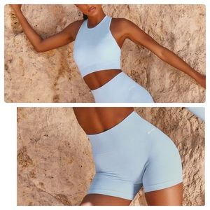 Bo+Tee Light Blue Workout Set